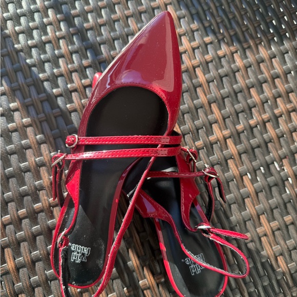 Wild Fable Shiny Red Strappy Heels - Picture 1 of 4